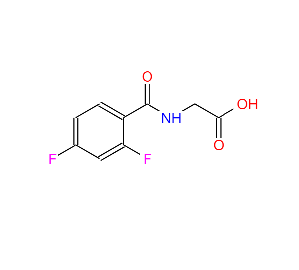 Glycine, N-(2,4-difluorobenzoyl)-,Glycine, N-(2,4-difluorobenzoyl)-