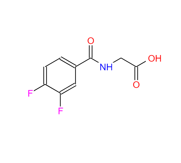 N-（3，4-二氟苯甲?；└拾彼?Glycine, N-(3,4-difluorobenzoyl)-