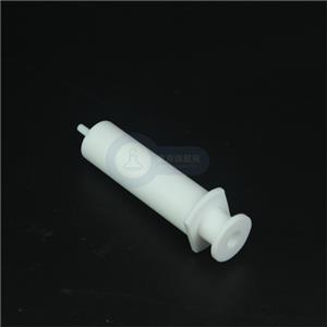 100ml支持定制耐强酸强碱PTFE注射器纯白可打刻度塑料注射器