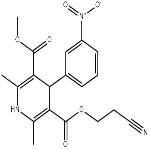 乐卡地平杂质,1,4-Dihydro-2,6-Dimethyl-4-(3-Nitrophenyl)-3,5-Pyridinedicarboxylic Acid 3-(2-Cyanoethyl) 5-Methyl Ester