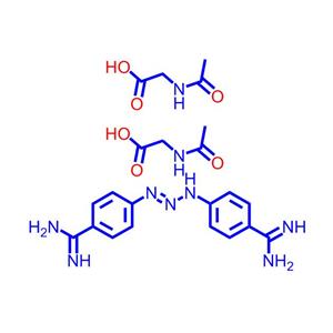 4,4'-(三氮杂-1-烯-1,3-二基)二苯并亚胺二乙酰基甘氨酸盐（三氮脒）908-54-3