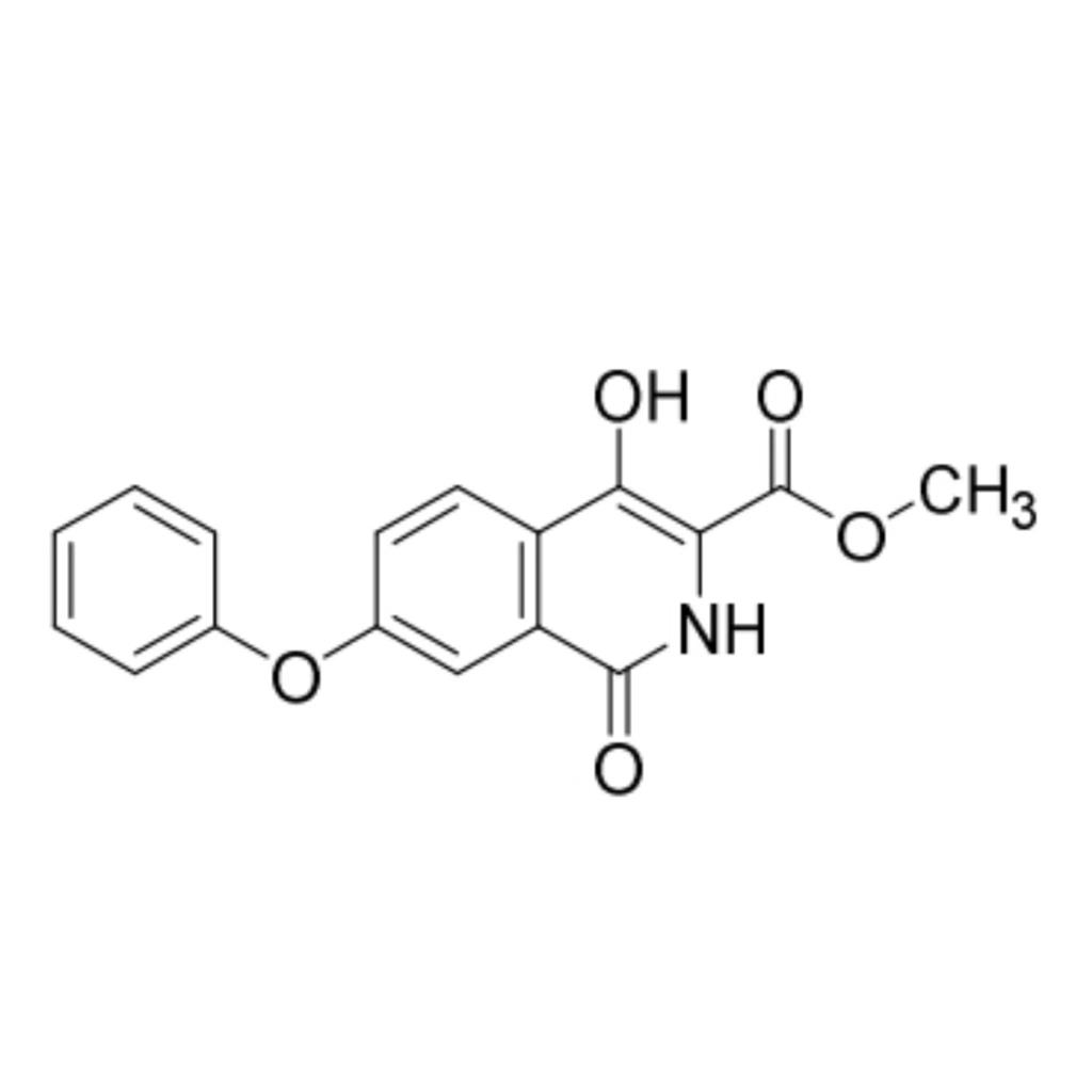 1,4-二羟基-7-苯氧基异喹啉-3-羧酸甲酯,methyl 1,4-dihydroxy-7-phenoxyisoquinoline-3-carboxylate