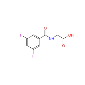 N-（3，5-二氟苯甲酰）甘氨酸,Glycine, N-(3,5-difluorobenzoyl)-