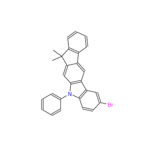 2-溴-7,7-二甲基-5-苯基-茚[2,1-B]并咔唑