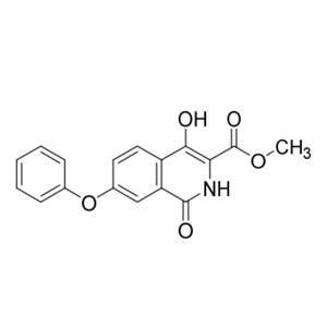 1,4-二羟基-7-苯氧基异喹啉-3-羧酸甲酯,methyl 1,4-dihydroxy-7-phenoxyisoquinoline-3-carboxylate