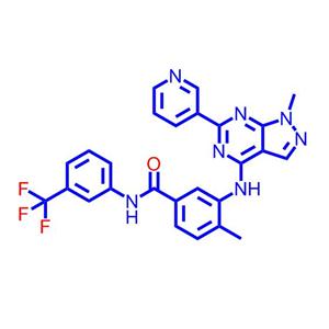 4-甲基-3-((1-甲基-6-(吡啶-3-基)-1H-吡唑并[3,4-d]嘧啶-4-基)氨基)-N-(3-(三氟甲基)苯基)苯甲酰胺940310-85-0