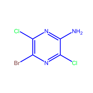 5-溴-3,6-二氯吡嗪-2-胺 960510-36-5