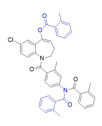 托伐普坦杂质23,7-chloro-1-(2-methyl-4-(2-methyl-N-(2-methylbenzoyl)benzamido)benzoyl)-2,3-dihydro-1H-benzo[b]azepin-5-yl 2-methylbenzoate