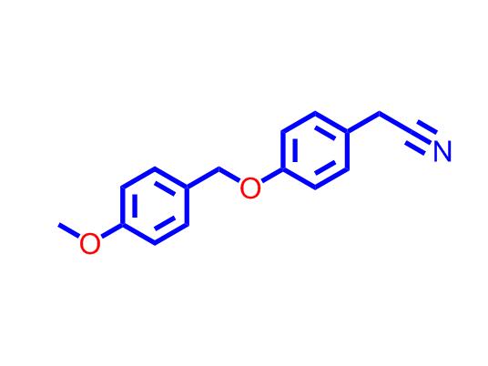 4-[(4-甲氧基苯基)甲氧基]苯乙腈,4-[(4-Methoxyphenyl)methoxy]benzeneacetonitrile;O4I1