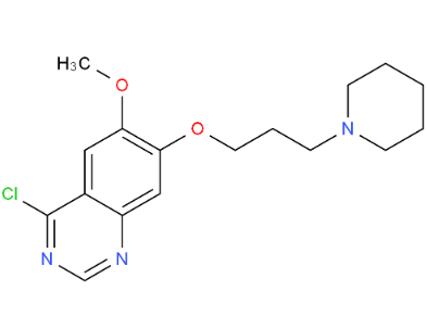 4-氯-6-甲氧基-7-(3-哌啶丙氧基)喹唑啉,4-Chloro-6-methoxy-7-(3-(piperidin-1-yl)propoxy)quinazoline