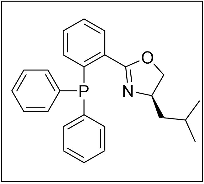 R)-2-(2-(二苯基膦基)苯基)-4-异丁基-4,5-二氢恶唑,(R)-2-(2-(diphenylphosphino)phenyl)-4-isobutyl-4,5- dihydrooxazole