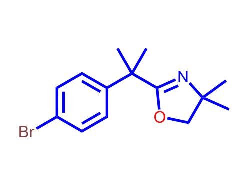 2-[1-(4-溴苯基)-1-甲基乙基]-4,5-二氢-4,4-二甲基噁唑啉,2-[1-(4-BROMOPHENYL)-1-METHYLETHYL]-4,4-DIMETHYL-4,5-DIHYDROOXAZOLINE
