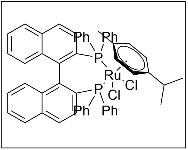 氯代[(S)-(-)-2,2'-二(二苯基膦)-1,1'-联萘](P-伞花素)氯化钌(II),(R)-(+)-2,2'-BIS(DIPHENYLPHOSPHINO)-1,1'-BINAPHTHALENECHLORO(P-CYMENE)RUTHENIUM CHLORIDE