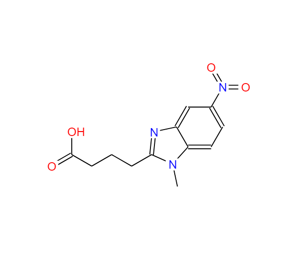 1-甲基-5-硝基-1H-苯并咪唑-2-丁酸,1-Methyl-5-nitro-2-benzimidazolebutyric acid