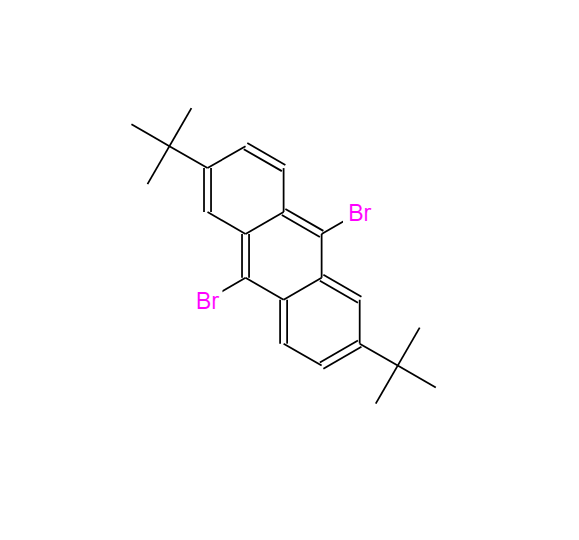 2,6-二叔丁基-9,10-二溴蒽,9,10-dibroMo-2,6-di-tert-butylanthracene