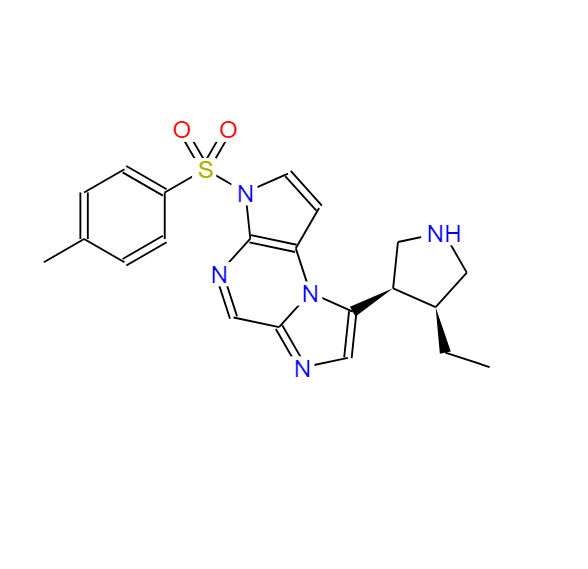 8-((3S,4R)-4-乙基吡咯烷-3-基)-3-甲苯磺?；?3H-咪唑并[1,2-a]吡咯并[2,3-e]吡嗪,8-((3R,4S)-4-ethylpyrrolidin-3-yl)-3-tosyl-3H-imidazo[1,2-a]pyrrolo[2,3-e]pyrazine