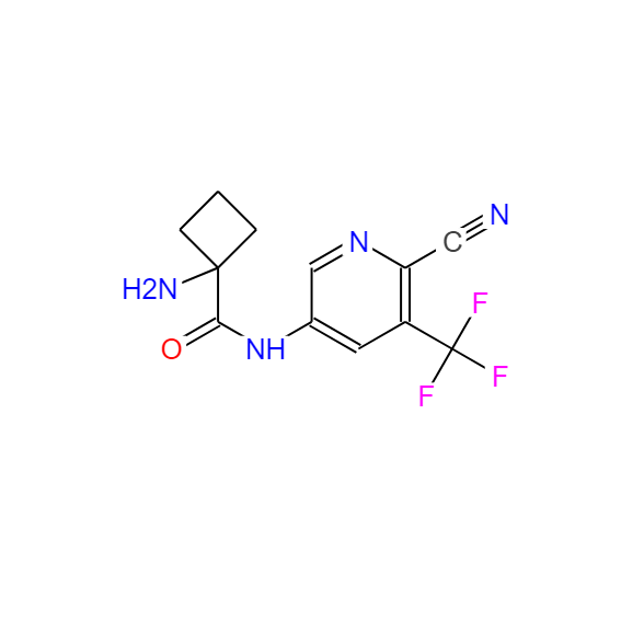 1-氨基-N-[6-氰基-5-(三氟甲基)-3-吡啶基]-環(huán)丁烷甲酰胺,1-amino-N-[6-cyano-5-(trifluoromethyl)-3-pyridinyl]Cyclobutanecarboxamide