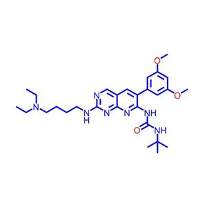 N - [2 - [4 - (二乙氨基)丁基]氨基-6 - (3,5 - 二甲氧基苯基)吡啶并[2,3 - D - 7 -嘧啶基] - N' - (1,1 - 二甲基)脲219580-11-7