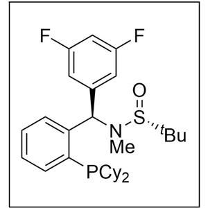 [S(R)]-N-[(R)-(3,5-二氟苯基)[2-(二环己基膦)苯基]甲基]-N-甲基-2-叔丁基亚磺酰胺,[S(R)]-N-[(R)-(3,5-difluorophenyl)(2-(dicyclohexylphosphino) phenyl)methyl]-N,2-dimethyl-2-propanesulfinamide