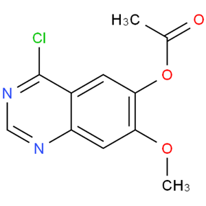 6-乙酰氧基-4-氯-7-甲氧基喹唑啉，4-氯-6-乙酰氧基-7-甲氧基喹唑啉，6-Acetoxy-4-chloro-7-methoxyquinazoline，230955-75-6，1308068-626-2，可提供公斤级，按需分装！