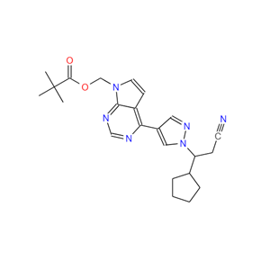 (4-(1-(2-氰基-1-环戊基乙基)-1H-吡唑-4-基)-7H-吡咯并[2,3-D]嘧啶-7-基)特戊酸甲酯