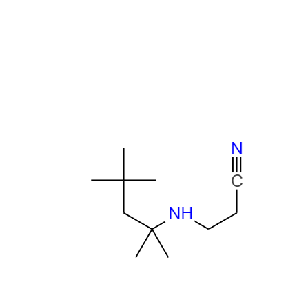 3-((2,4,4-三甲基戊-2-基)氨基)丙腈,3-(TERT-OCTYLAMINO)PROPIONITRILE