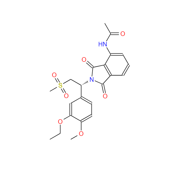R-阿普斯特,(R)-N-(2-(1-(3-Ethoxy-4-methoxyphenyl)-2-(methylsulfonyl)ethyl)-1,3-dioxoisoindolin-4-yl)acetamide