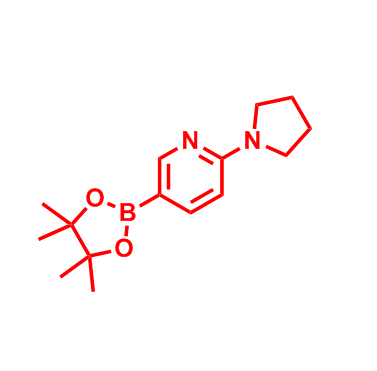 2-(吡咯烷-1-基)-5-(4,4,5,5-四甲基-1,3,2-二氧硼杂环戊烷-2-基)吡啶,2-(Pyrrolidin-1-yl)-5-(4,4,5,5-tetramethyl-1,3,2-dioxaborolan-2-yl)pyridine