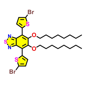 4,7 - 双(5 - 溴噻吩-2 - 基)-5,6 - 双(辛氧基)苯并并[C] [1,2,5]噻二唑；1192352-10-5