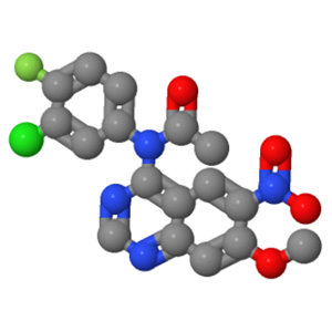 N-(3-氯-4-氟苯基)-N-(7-甲氧基-6- 硝基喹唑啉-4-基)乙酰胺；869199-61-1
