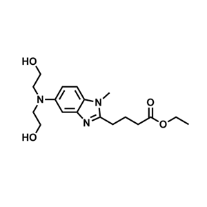 5-[双(2-羟乙基)氨基]-1-甲基-1H-苯并咪唑-2-丁酸乙酯  3543-74-6