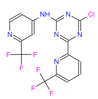 AG221中间体C,4-chloro-6-(6-(trifluoromethyl)pyridin-2-yl)-N-(2-(trifluoromethyl)pyridin-4-yl)-1,3,5-triazin-2-amine
