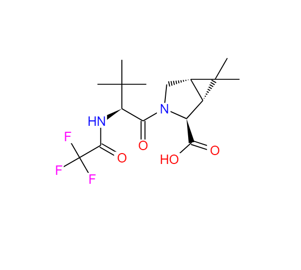 (1R,2S,5S)-3-((S)-3,3-二甲基-2-(2,2,2-三氟乙酰胺基)丁酰基)-6,6-二甲基-3-氮杂双环[3.1.0]己烷 -2-羧酸,(1R,2S,5S)-3-((S)-3,3-dimethyl-2-(2,2,2-trifluoroacetamido)butanoyl)-6,6-dimethyl-3-azabicyclo[3.1.0]hexane-2-carboxylic acid