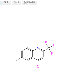 4-氯-6-甲基-2-(三氟甲基)喹啉,4-CHLORO-6-METHYL-2-(TRIFLUOROMETHYL)QUINOLINE