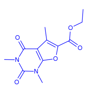 ethyl 1,3,5-trimethyl-2,4-dioxo-1,2,3,4-tetrahydrobenzofuro[2,3-d]pyrimidine-6-carboxylate,ethyl 1,3,5-trimethyl-2,4-dioxo-1,2,3,4-tetrahydrobenzofuro[2,3-d]pyrimidine-6-carboxylate