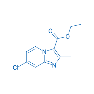 7-氯-2-甲基咪唑并[1,2-a]吡啶-3-羧酸乙酯,Ethyl 7-chloro-2-methylimidazo[1,2-a]pyridine-3-carboxylate