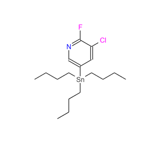 3-氯-2-氟-5-(三丁基锡烷基)吡啶,2-Chloro-3-fluoro-5-(tributylstannyl)pyridine