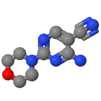 4-氨基-2-(4-吗啉基)-5-嘧啶甲腈,4-AMINO-2-MORPHOLINO-5-PYRIMIDINECARBONITRILE, 97