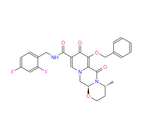 (4R,12AS)-N-(2,4-二氟苄基)-7-苯氧基-4-甲基-6,8-二氧-3,4,6,8,12,12A-六氢-9-羧基-2H-吡啶并[1',2':4,5]吡嗪并[2,1-B][1,3] 噁嗪烷-9-甲酰胺,(4R,12aS)-N-(2,4-difluorobenzyl)-7-benzylhydroxy-4-Methyl-6,8-dioxo-3,4,6,8,12,12a-hexahydro-2H-pyrido[1',2':4,5]pyrazino[2,1-b][1,3]oxazine-9-carboxaMide