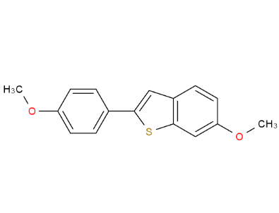6-甲氧基-2-(4-甲氧苯基)苯并[B]噻吩,6-Methoxy-2-(4-methoxyphenyl)benzobithiophene