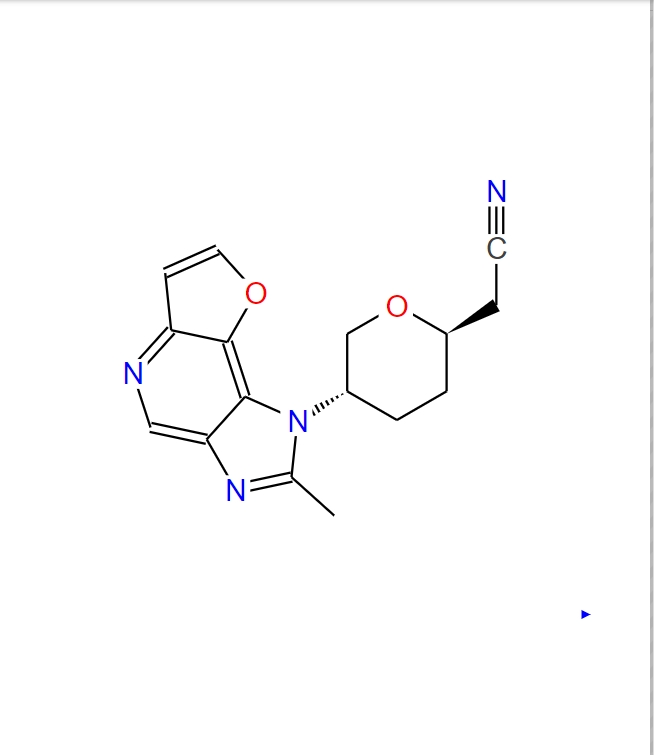 （2R，5S）-四氫-5-（2-甲基-1H-呋喃并[3,2-b]咪唑并[4,5-d]吡啶-1-基）-2H-吡喃-2-乙腈,2H-Pyran-2-acetonitrile, tetrahydro-5-(2-methyl-1H-furo[3,2-b]imidazo[4,5-d]pyridin-1-yl)-, (2R,5S)-