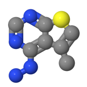 4-肼基-5-甲基噻吩基嘧啶,4-HYDRAZINO-5-METHYLTHIENO[2,3-D]PYRIMIDINE