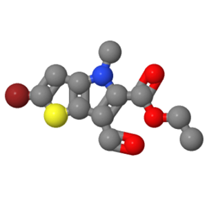 2-溴-6-甲酰基-4-甲基-4H-噻吩并[3,2-B]吡咯-5-羧酸乙酯；1221186-55-5