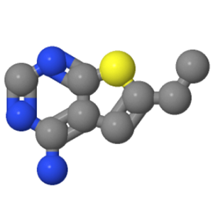 6-乙基噻吩并[2,3-D]嘧啶-4-胺；879873-49-1
