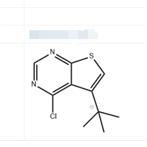 5-叔丁基-4-氯噻吩[2,3-D]嘧啶；827614-41-5