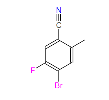 4-溴-5-氟-2-甲基苯甲腈,4-BROMO-5-FLUORO-2-METHYLBENZONITRILE