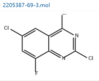 2,4,6-三氯-8-氟喹唑啉,Quinazoline, 2,4,6-trichloro-8-fluoro-