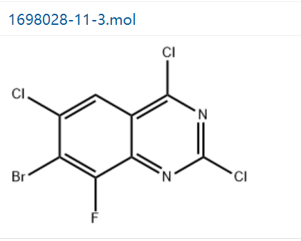 7-溴-2,4,6-三氯-8-氟喹唑啉,7-bromo-2,4,6-trichloro-8-fluoroquinazoline