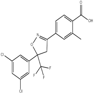氟雷拉纳中间体九,4-[5-(3,5-dichlorophenyl)-5-(trifluoromethyl)-4,5-dihydro-1,2-oxazol-3-yl]-2-methylbenzoic acid