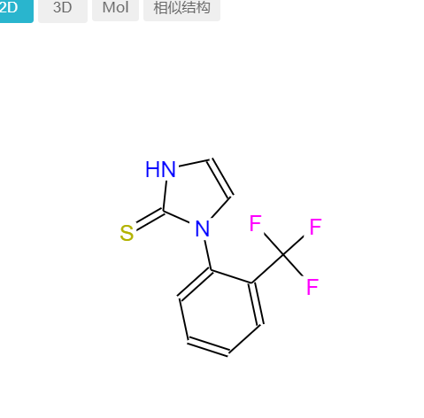 1-(2-三氟甲基苯基)咪唑啉硫酮,1-(2-TRIFLUOROMETHYLPHENYL)IMIDAZOLINE-2-THIONE